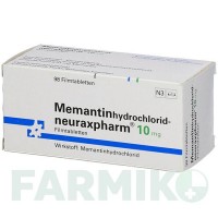 МЕМАНТИНГІДРОХЛОРИД (MEMANTINHYDROCHLORID) 10 мг таблетки 100 шт - Мемантин NEURAXPHARM