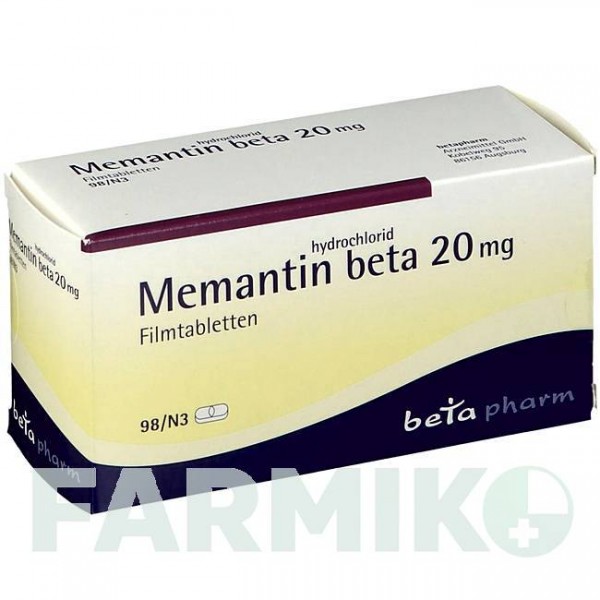 МЕМАНТИНГИДРОХЛОРИД (MEMANTINHYDROCHLORID) 20 мг таблетки 42 шт - Мемантин BETAPHARM
