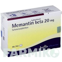 МЕМАНТИНГІДРОХЛОРИД (MEMANTINHYDROCHLORID) 20 мг таблетки 98 шт - Мемантин BETAPHARM