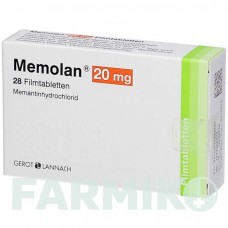 МЕМОЛАН (MEMOLAN) 20 мг таблетки 28 шт - Мемантин G.L.PHARMA