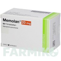МЕМОЛАН (MEMOLAN) 20 мг таблетки 98 шт - Мемантин G.L.PHARMA