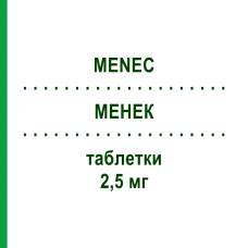 МЕНЕК (MENEC) 2,5 мг таблетки 30 шт - Тиболон FARMITALIA