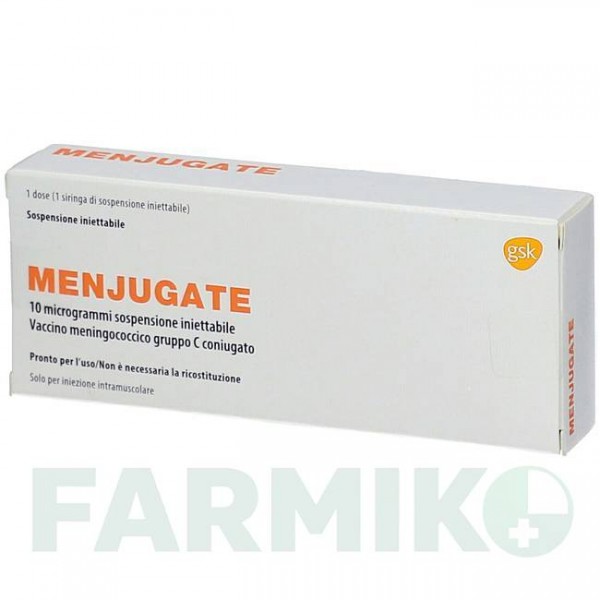 МЕНДЖУГАТ (MENJUGATE) 10 мкг суспензия 10x0,5 мл - Менингококковый С антиген CC PHARMA