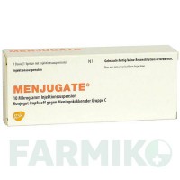 МЕНДЖУГАТ (MENJUGATE) 10 мкг суспензія 10x0,5 мл - Менінгококовий С антиген GLAXOSMITHKLINE