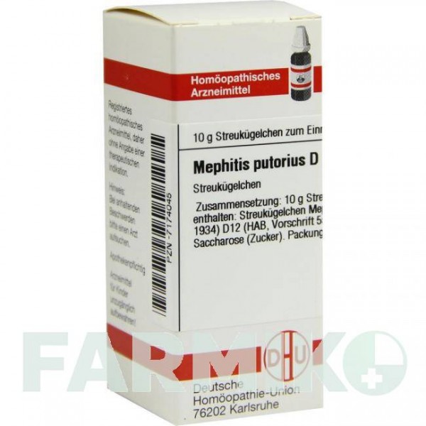 МЕФИТИС (MEPHITIS) D 12 глобули 10 г - Гомеопатия DHU