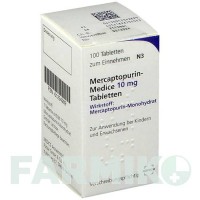 МЕРКАПТОПУРИН (MERCAPTOPURIN) 10 мг таблетки 100 шт - Меркаптопурин MEDICE PUTTER