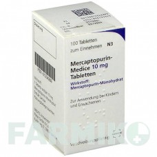 МЕРКАПТОПУРИН (MERCAPTOPURIN) 10 мг таблетки 100 шт - Меркаптопурин MEDICE PUTTER
