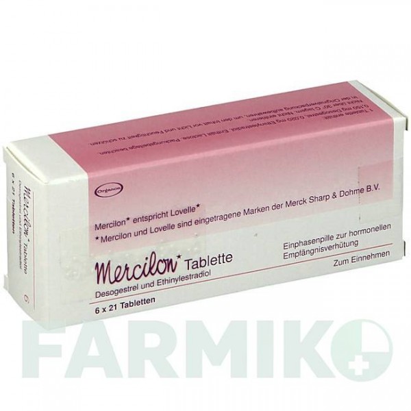МЕРСИЛОН (MERCILON) таблетки 6x21 шт - Дезогестрел, Этинилэстрадиол KOHLPHARMA