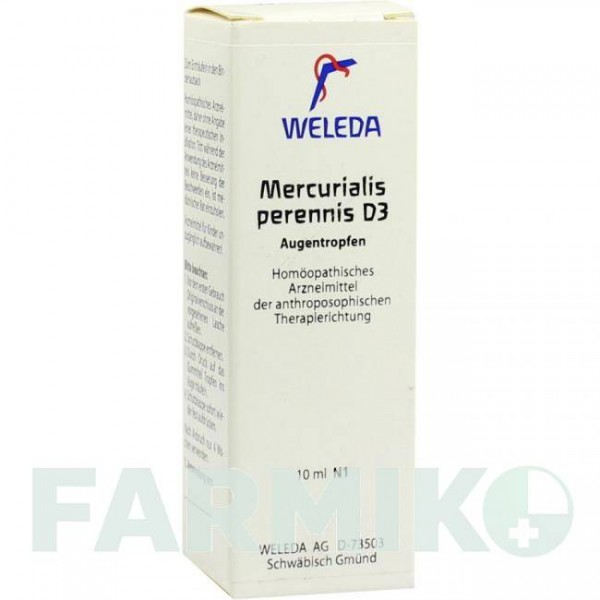 МЕРКУРИАЛИС ПЕРЕННИС (MERCURIALIS PERENNIS) D 3 глазные капли 10 мл - Гомеопатия WELEDA