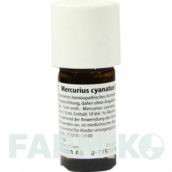 МЕРКУРИУС ЦИАНАТУС (MERCURIUS CYANATUS) D 6 раствор 20 мл - Гомеопатия WELEDA