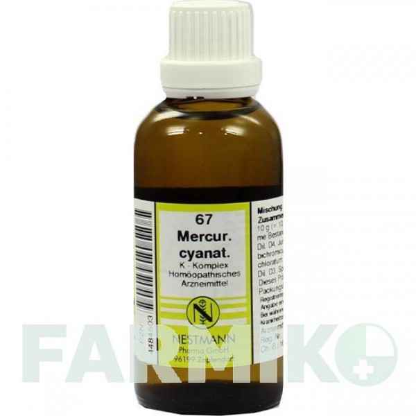 МЕРКУРІУС ЦІАНАТУС (MERCURIUS CYANATUS) розчин 50 мл - Гомеопатія NESTMANN PHARMA