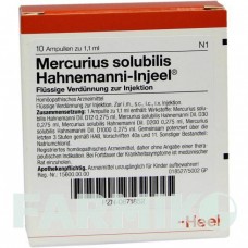 МЕРКУРИУС СОЛЮБИЛИС (MERCURIUS SOLUBILIS) ампулы 10 шт - Гомеопатия BIOLOGISCHE HEILMITTEL HEEL