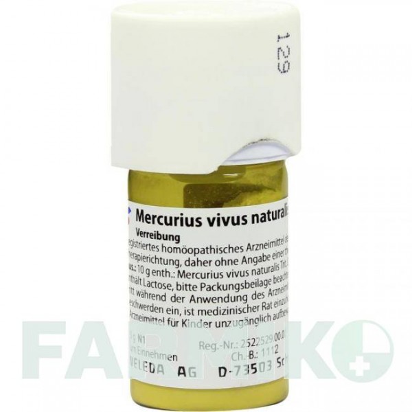 МЕРКУРИУС ВИВУС (MERCURIUS VIVUS) D 12 тритурация 20 г - Гомеопатия WELEDA