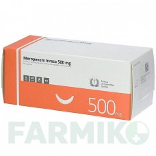 МЕРОПЕНЕМ (MEROPENEM) 500 мг порошок 10 шт - Меропенем INRESA