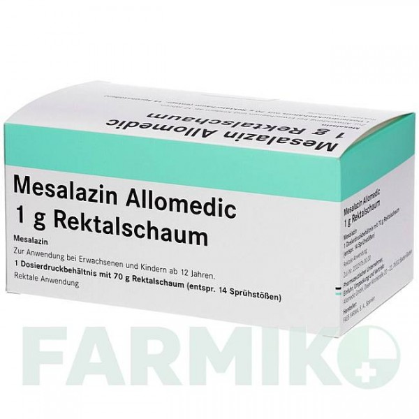 МЕСАЛАЗИН (MESALAZIN) 1 г піна 70 г - Месалазин ALLOMEDIC