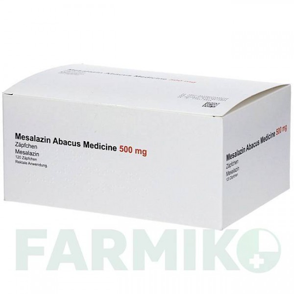 МЕСАЛАЗИН (MESALAZIN) 500 мг супозиторії 120 шт - Месалазин ABACUS MEDICINE