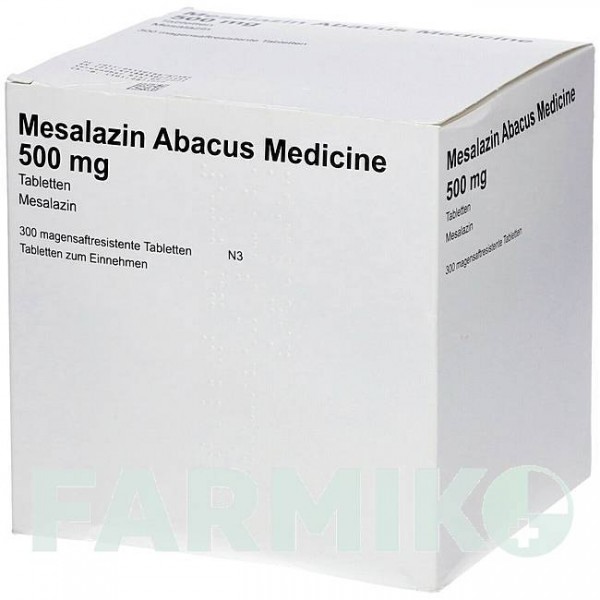 МЕСАЛАЗИН (MESALAZIN) 500 мг таблетки 300 шт - Месалазин ABACUS MEDICINE