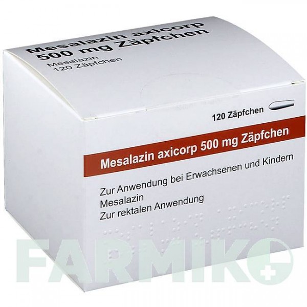 МЕСАЛАЗИН (MESALAZIN) 500 мг супозиторії 30 шт - Месалазин AXICORP PHARMA