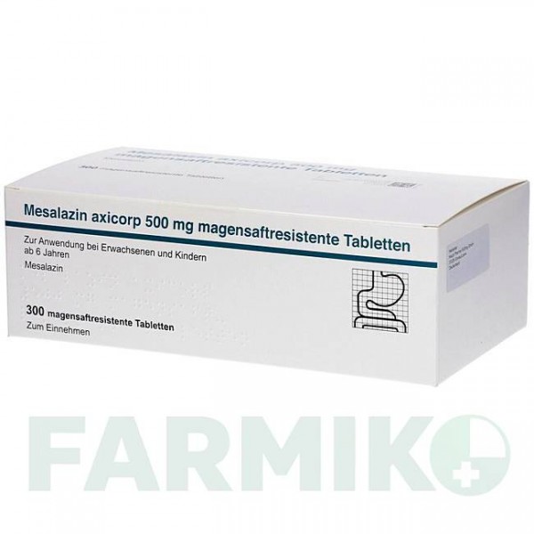 МЕСАЛАЗИН (MESALAZIN) 500 мг таблетки 300 шт - Месалазин AXICORP PHARMA
