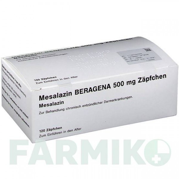 МЕСАЛАЗИН (MESALAZIN) 500 мг суппозитории 120 шт - Месалазин DOCPHARM