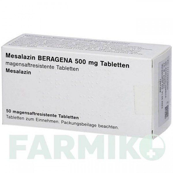 МЕСАЛАЗИН (MESALAZIN) 500 мг таблетки 50 шт - Месалазин DOCPHARM