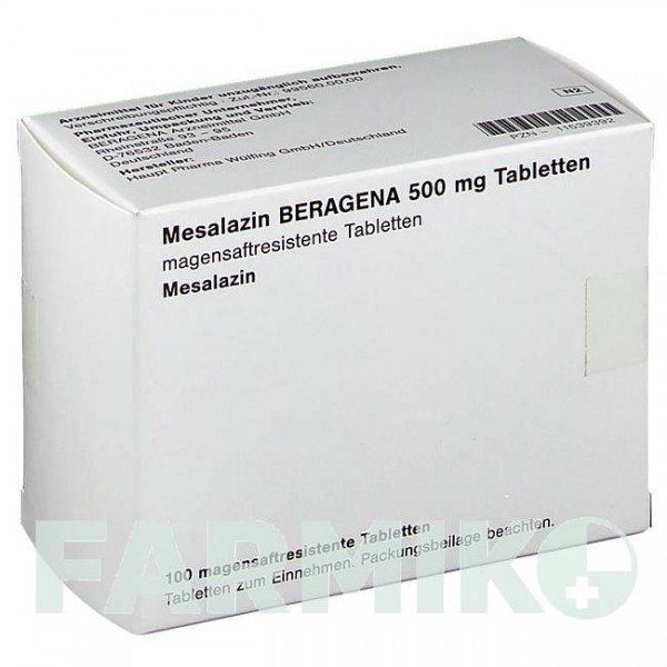 МЕСАЛАЗИН (MESALAZIN) 500 мг таблетки 100 шт - Месалазин DOCPHARM