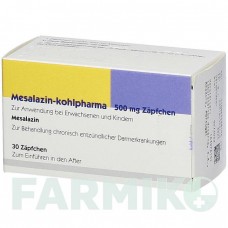 МЕСАЛАЗИН (MESALAZIN) 500 мг супозиторії 30 шт - Месалазин KOHLPHARMA