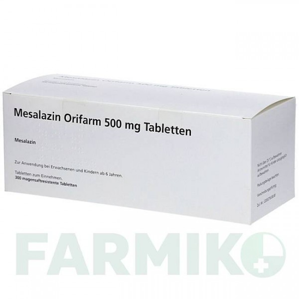 МЕСАЛАЗИН (MESALAZIN) 500 мг таблетки 300 шт - Месалазин ORIFARM