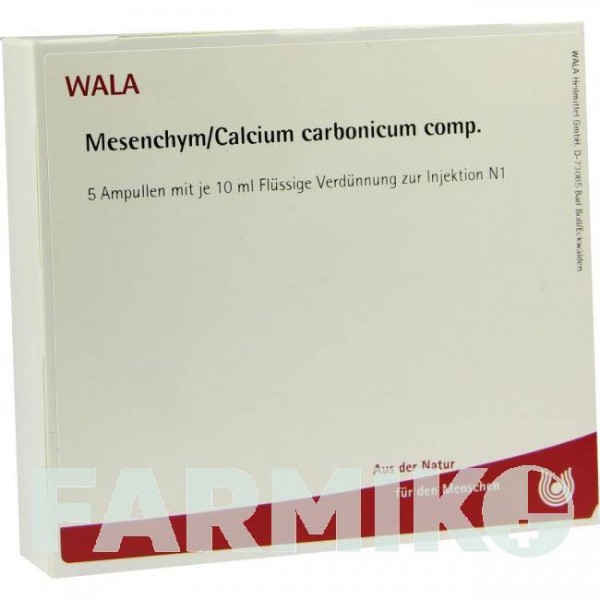 МЕЗЕНХИМ КАЛЬЦИУМ (MESENCHYM CALCIUM) ампулы 5x10 мл - Гомеопатия WALA HEILMITTEL