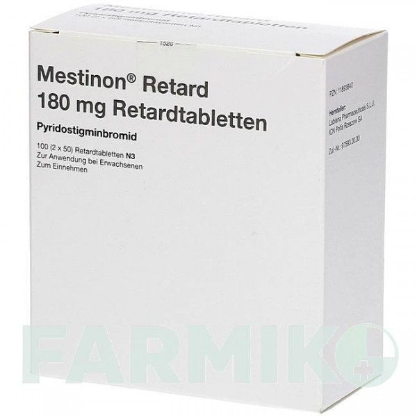МЕСТИНОН (MESTINON) 180 мг таблетки 100 шт - Піридостигмін 2CARE4