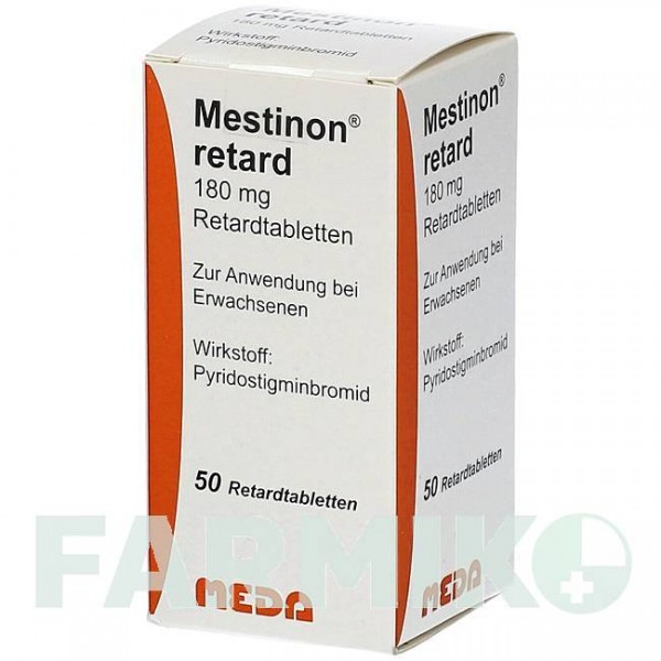 МЕСТИНОН (MESTINON) 180 мг таблетки 50 шт - Піридостигмін DOCPHARM