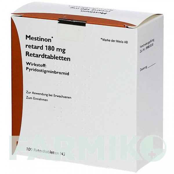 МЕСТИНОН (MESTINON) 180 мг таблетки 100 шт - Піридостигмін EMRA-MED