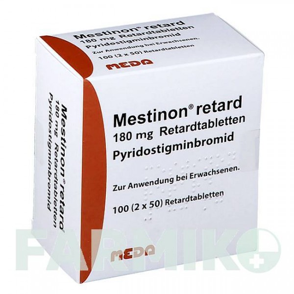 МЕСТИНОН (MESTINON) 180 мг таблетки 100 шт - Пиридостигмин ORIFARM