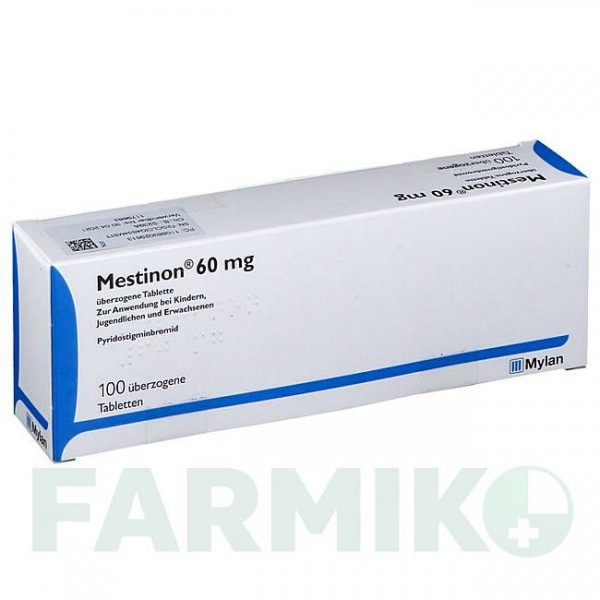 МЕСТИНОН (MESTINON) 60 мг таблетки 100 шт - Піридостигмін DOCPHARM