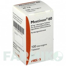 МЕСТИНОН (MESTINON) 60 мг таблетки 100 шт - Пиридостигмин MEDA PHARMA