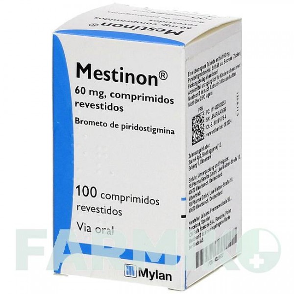 МЕСТИНОН (MESTINON) 60 мг таблетки 100 шт - Піридостигмін PB PHARMA