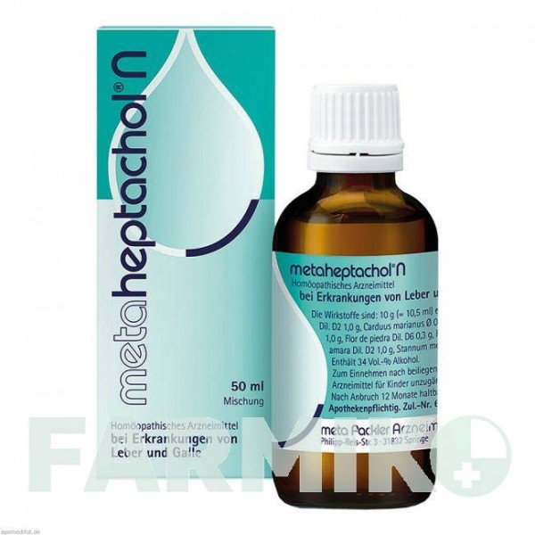 МЕТАГЕПТАХОЛ (METAHEPTACHOL) смесь 50 мл - Гомеопатия META FACKLER