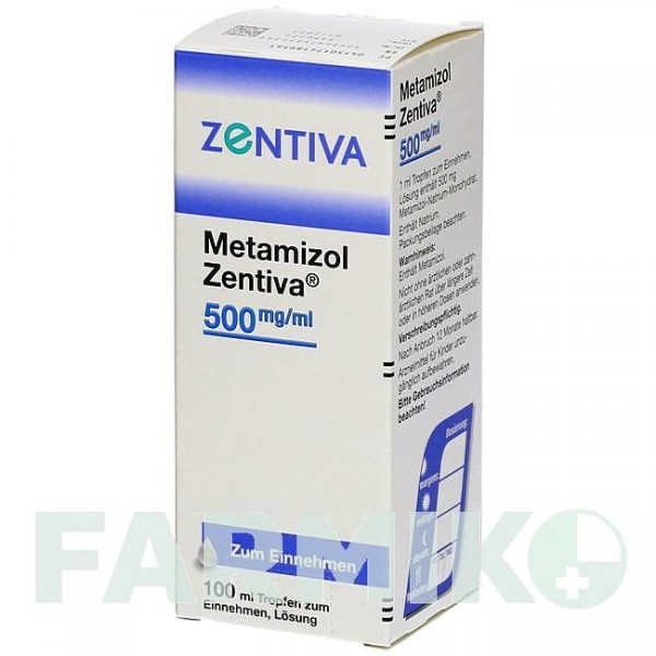МЕТАМІЗОЛ (METAMIZOL) 500 мг/мл краплі 100 мл - Метамізол натрію ZENTIVA