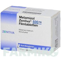 МЕТАМИЗОЛ (METAMIZOL) 500 мг таблетки 50 шт - Метамизол натрия ZENTIVA