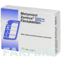 МЕТАМІЗОЛ (METAMIZOL) 500 мг таблетки 10 шт - Метамізол натрію ZENTIVA