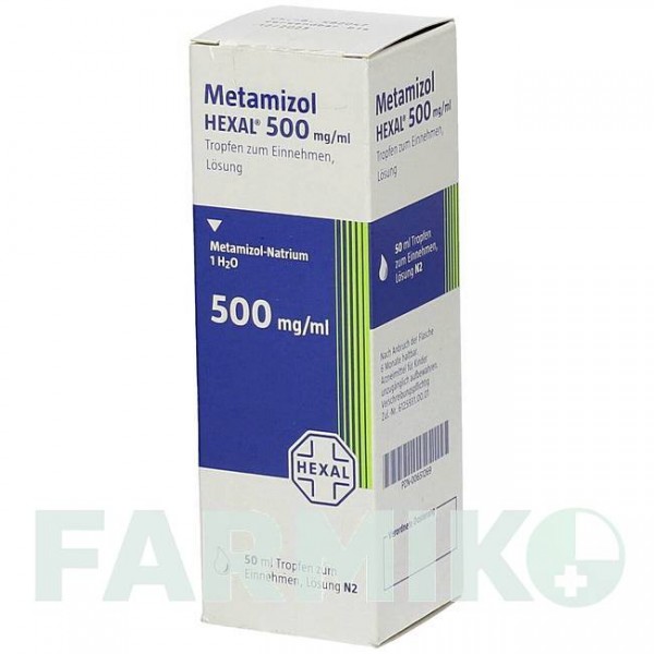 МЕТАМІЗОЛ (METAMIZOL) краплі 50 мл - Метамізол натрію HEXAL