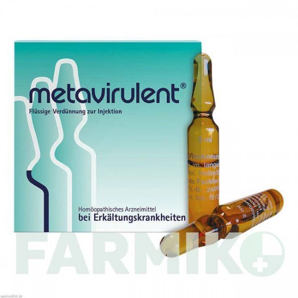 МЕТАВИРУЛЕНТ (METAVIRULENT) раствор для инъекций 5x2 мл - Гомеопатия META FACKLER