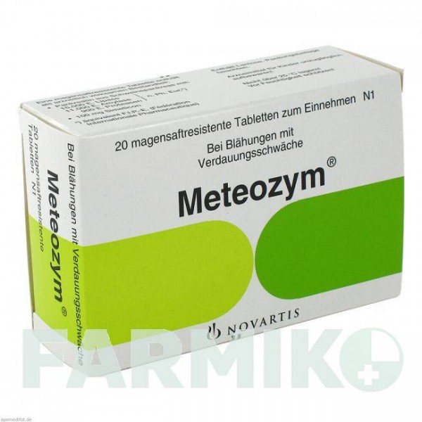 МЕТЕОЗИМ (METEOZYM) таблетки 20 шт - Ферменты, Другое STEGROPHARM