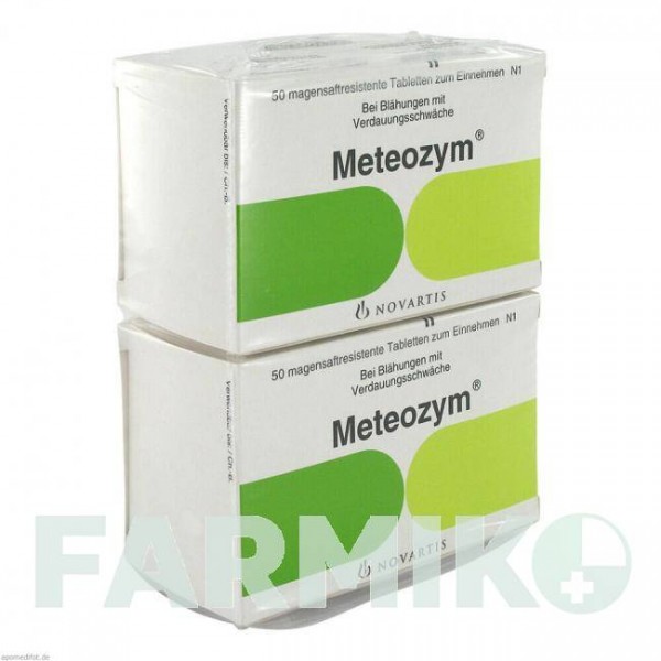 МЕТЕОЗИМ (METEOZYM) таблетки 100 шт - Ферменты, Другое STEGROPHARM