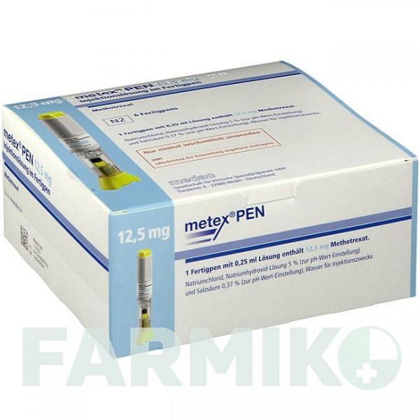 МЕТЕКС (METEX) 12,5 мг ( 50 мг/мл ) розчин 6 шт - Метотрексат MEDAC