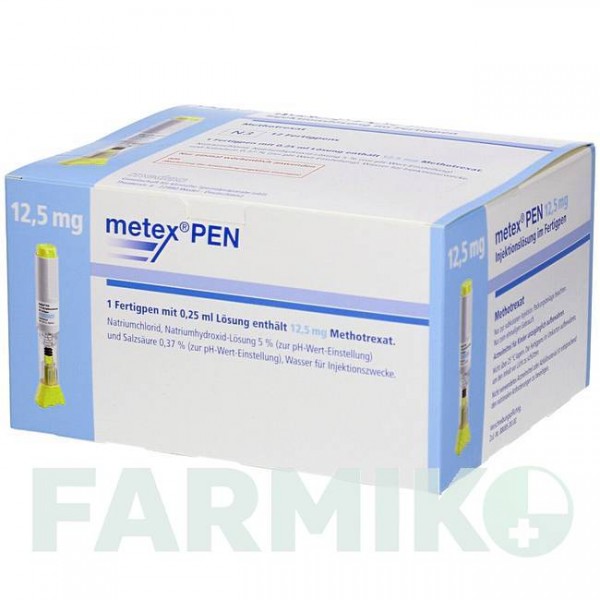 МЕТЕКС (METEX) 12,5 мг ( 50 мг/мл ) раствор 12 шт - Метотрексат MEDAC