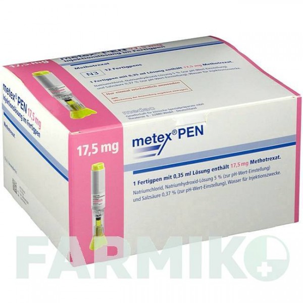 МЕТЕКС (METEX) 17,5 мг ( 50 мг/мл ) розчин 12 шт - Метотрексат MEDAC