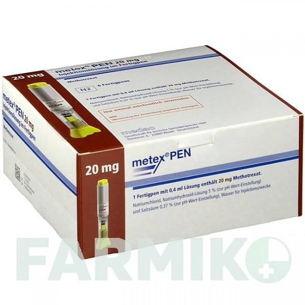 МЕТЕКС (METEX) 20 мг ( 50 мг/мл ) розчин 6 шт - Метотрексат MEDAC