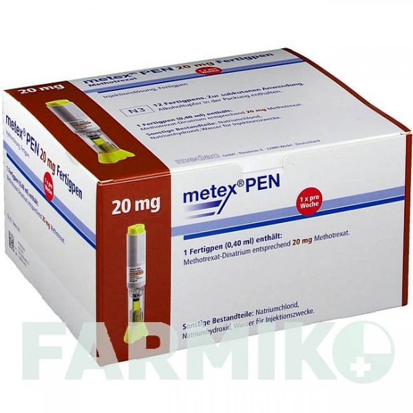 МЕТЕКС (METEX) 20 мг ( 50 мг/мл ) раствор 12 шт - Метотрексат MEDAC