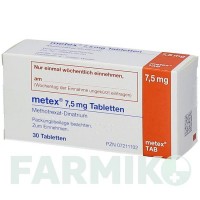 МЕТЕКС (METEX) 7,5 мг таблетки 30 шт - Метотрексат MEDAC